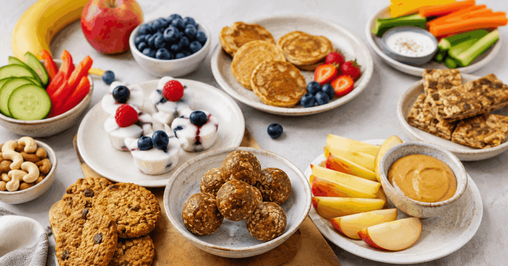 Gesunde schnelle Kindersnacks